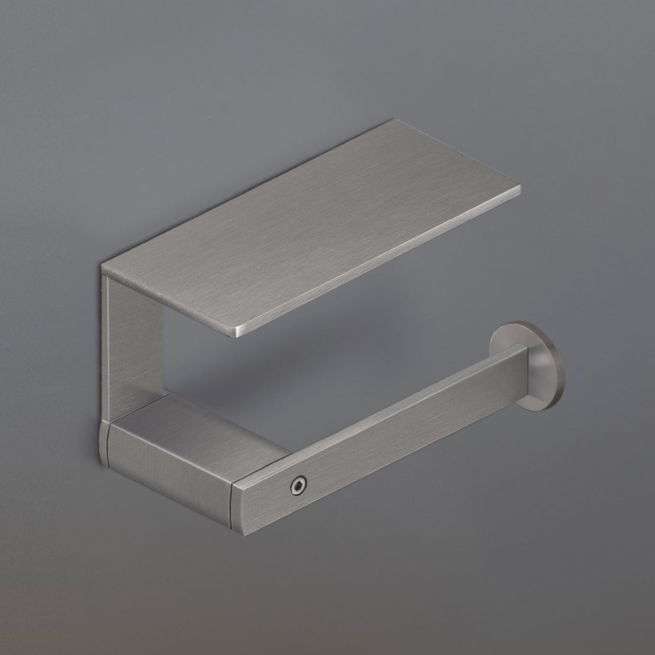 CEA DESIGN LUTEZIA LTZ127S UCHWYT NA&nbsp;PAPIER TOALETOWY Z&nbsp;PÓŁKĄ WIELOFUNKCYJNĄ , MONTAŻ PO&nbsp;LEWEJ STRONIE , STAL NIERDZEWNA SATYNA