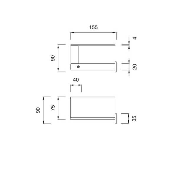 CEA DESIGN LUTEZIA LTZ127S UCHWYT NA&nbsp;PAPIER TOALETOWY Z&nbsp;PÓŁKĄ WIELOFUNKCYJNĄ , MONTAŻ PO&nbsp;LEWEJ STRONIE , STAL NIERDZEWNA SATYNA