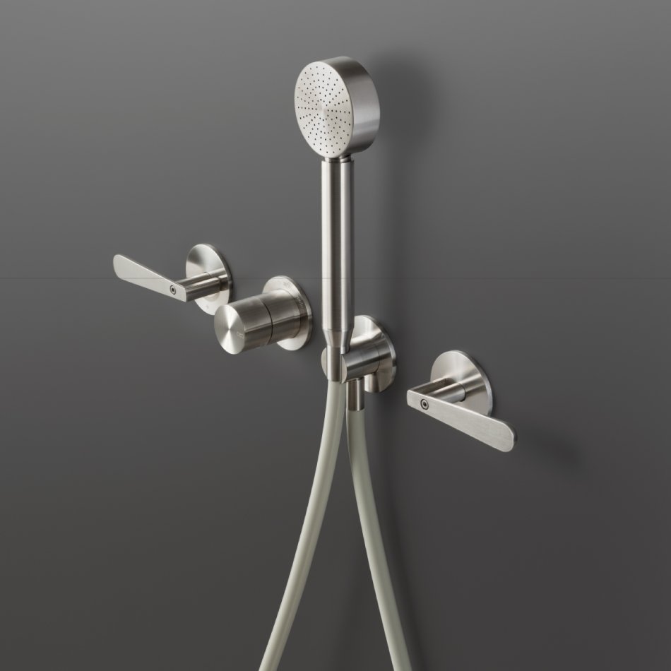 CEA DESIGN LUTEZIA LTZ31S BATERIA PRYSZNICOWA TERMOSTATYCZNA , PODTYNKOWA , STAL NIERDZEWNA SATYNA