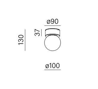 AQFORM LAMPA NATYNKOWA KINKIET 47016-M930-D0-00-19 MODERN BALL SIMPLE MINI IP44 ZŁOTY