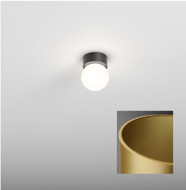 AQFORM LAMPA NATYNKOWA KINKIET 47016-M930-D0-00-19 MODERN BALL SIMPLE MINI IP44 ZŁOTY