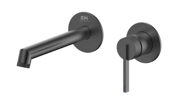 EMPORIA ORI 08012BN BATERIA UMYWALKOWA PODTYNKOWA , 2 ROZETY , Z&nbsp;BOXEM , GUN METAL