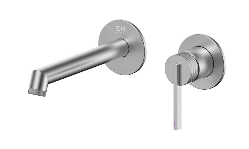 EMPORIA ORI 08012N BATERIA UMYWALKOWA PODTYNKOWA , 2 ROZETY , Z&nbsp;BOXEM , NIKIEL SZCZOTKOWANY