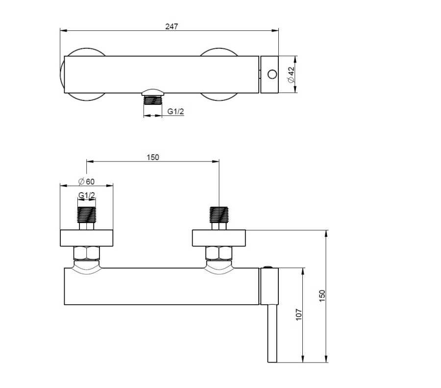 EMPORIA FLY 03035BN BATERIA PRYSZNICOWA , GUN METAL