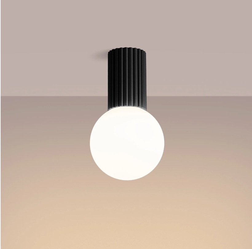 SOLLUX PLAFON SL.1713 HALO CZARNY IP44