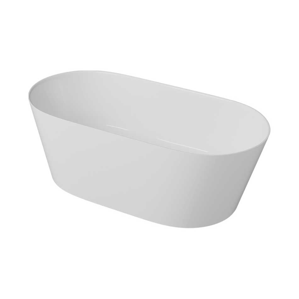 EMPORIA NUVIO-0001 WANNA WOLNOSTOJĄCA 158X78 , BEZ&nbsp;ZINTEGROWANEGO PRZELEWU , SNOW WHITE