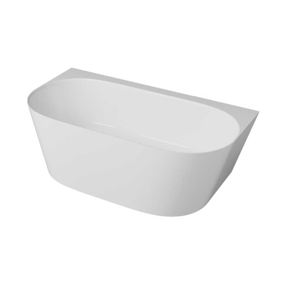 EMPORIA NUVIO-0002 WANNA WOLNOSTOJĄCA , PRZYŚCIENNA 158X85 , BEZ&nbsp;ZINTEGROWANEGO PRZELEWU , SNOW WHITE