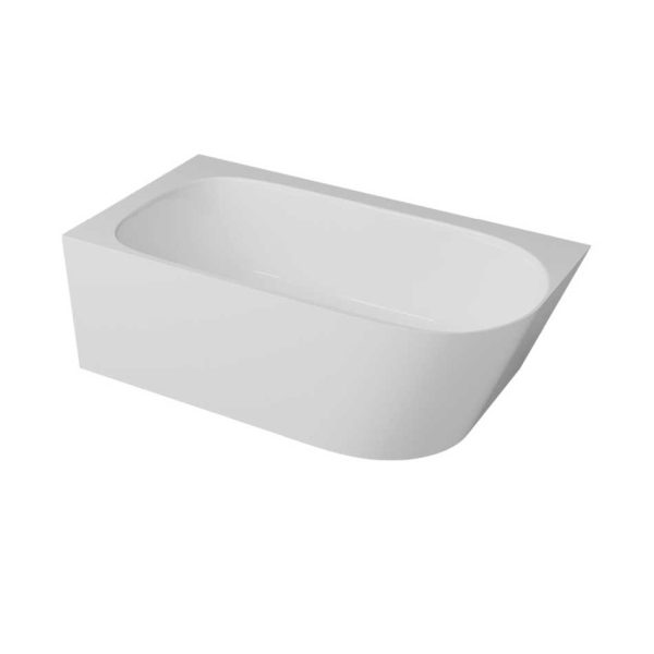 EMPORIA NUVIO-0003L WANNA WOLNOSTOJĄCA NAROŻNA LEWA 158X85 , BEZ&nbsp;ZINTEGROWANEGO PRZELEWU , SNOW WHITE