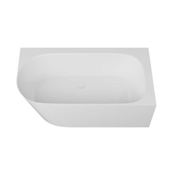 EMPORIA NUVIO-0003P WANNA WOLNOSTOJĄCA NAROŻNA PRAWA 158X85 , BEZ&nbsp;ZINTEGROWANEGO PRZELEWU , SNOW WHITE