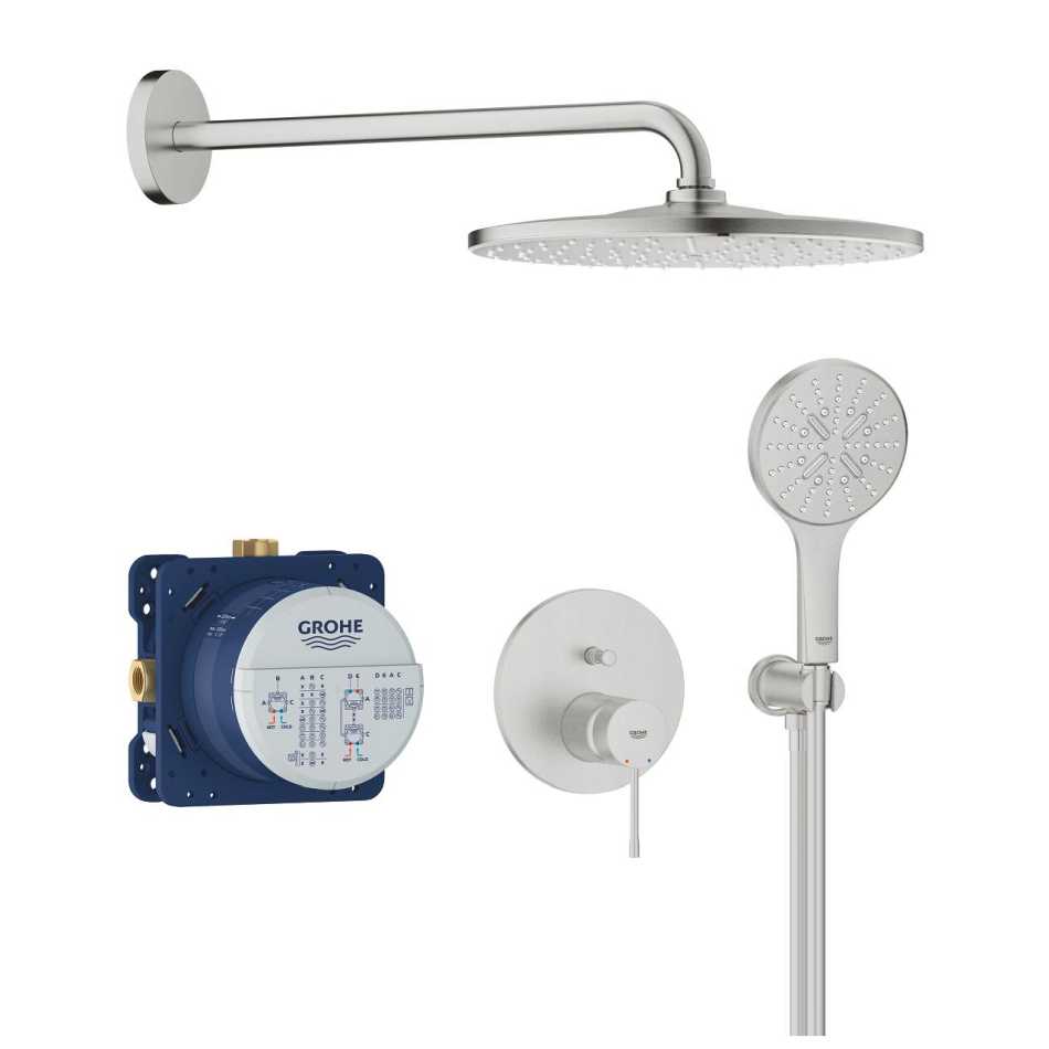 GROHE ESSENCE 25287DC0 ZESTAW PRYSZNICOWY PODTYNKOWY , STAL NIERDZEWNA